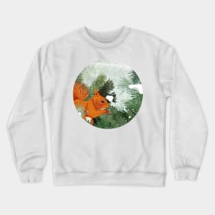 Red Squirrel Crewneck Sweatshirt